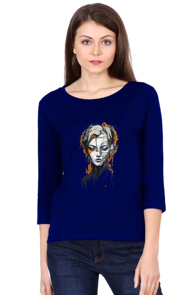 Women's Modern Art Face T-Shirt