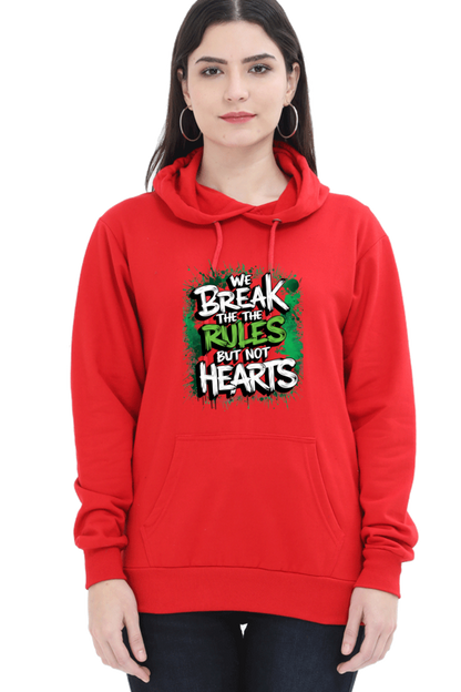 Unisex Hooded Sweatshirt - "Break the Rules" Design