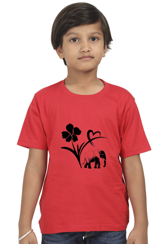 "Playful Power – Elephant Design T-Shirt"