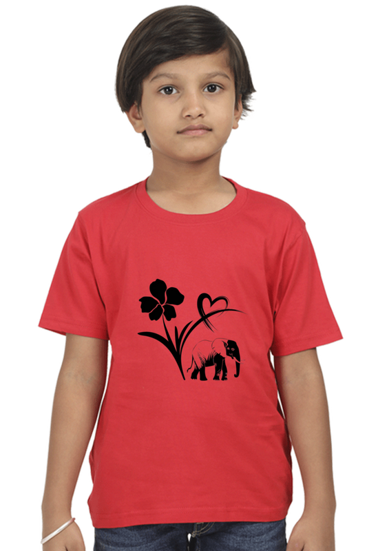 "Playful Power – Elephant Design T-Shirt"