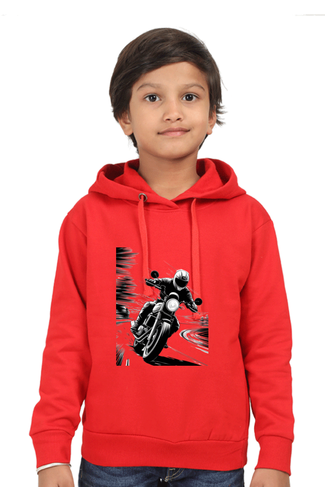 Kids Hooded Sweatshirt - "Modern Art Vroom" Design