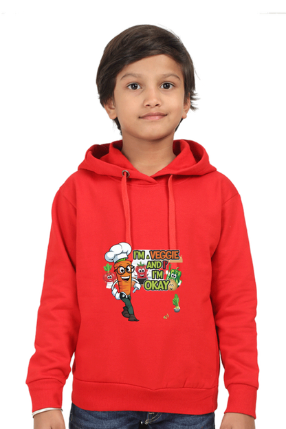 Kids' Hooded T-Shirt - "Eat Your Veggies" Theme