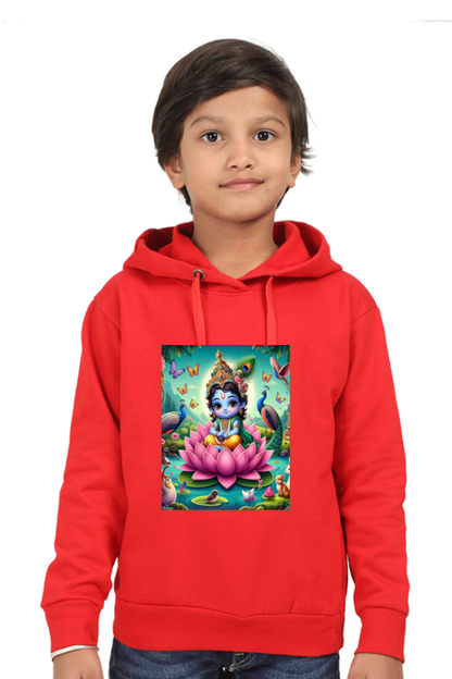 Kid's T-Shirt - Little Krishna on a Lotus
