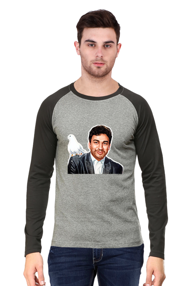 Men's Raglan T-Shirt - Dr. Rajkumar "Kasturi Nivasa" Design