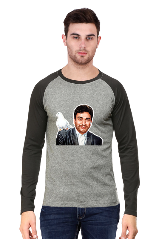 Men's Raglan T-Shirt - Dr. Rajkumar "Kasturi Nivasa" Design