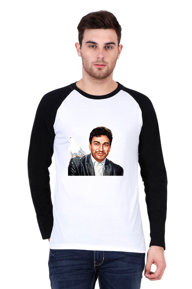 Men's Raglan T-Shirt - Dr. Rajkumar "Kasturi Nivasa" Design