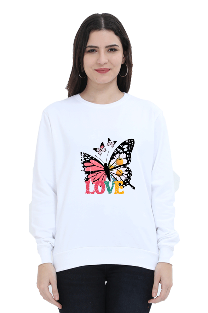 Unisex Sweatshirt - "Butterfly with Love" Design