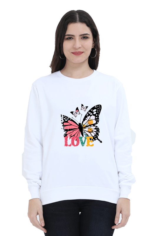 Unisex Sweatshirt - "Butterfly with Love" Design