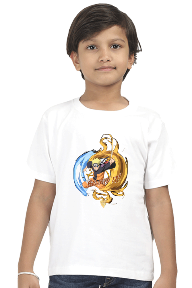 "Believe It! – Kids' Naruto-Inspired T-Shirt"