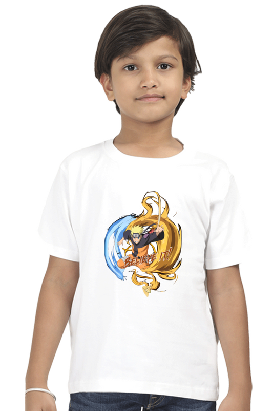 "Believe It! – Kids' Naruto-Inspired T-Shirt"