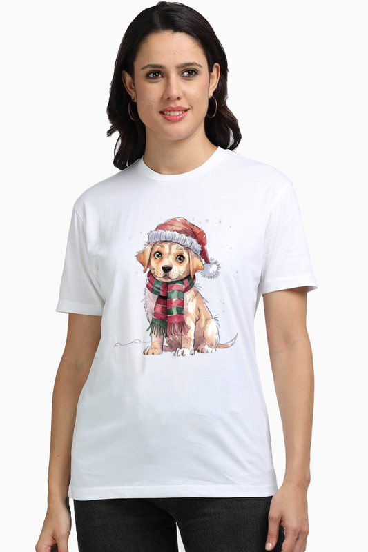 Unisex Half Sleeve T-Shirt - "Adorable Pup" Design