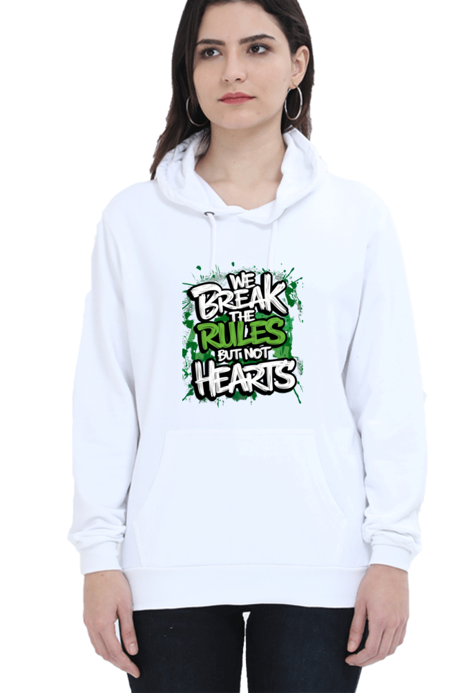 Unisex Hooded Sweatshirt - "Break the Rules" Design