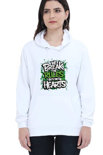 Unisex Hooded Sweatshirt - "Break the Rules" Design