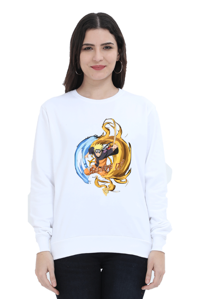 "Naruto 'Believe It!' Unisex Sweatshirt – For True Shinobi Fans"