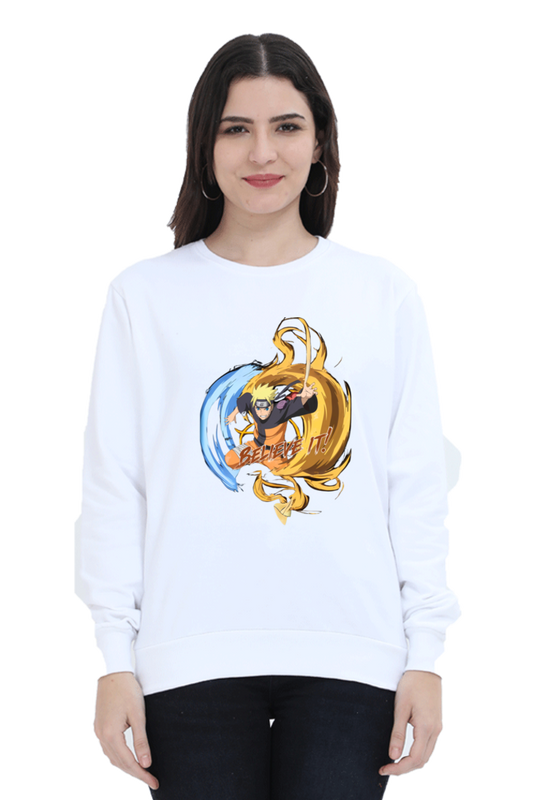 "Naruto 'Believe It!' Unisex Sweatshirt – For True Shinobi Fans"