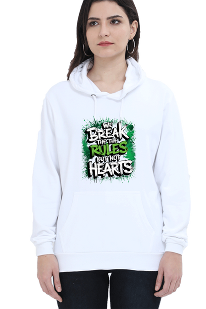 Unisex Hooded Sweatshirt - "Break the Rules" Design
