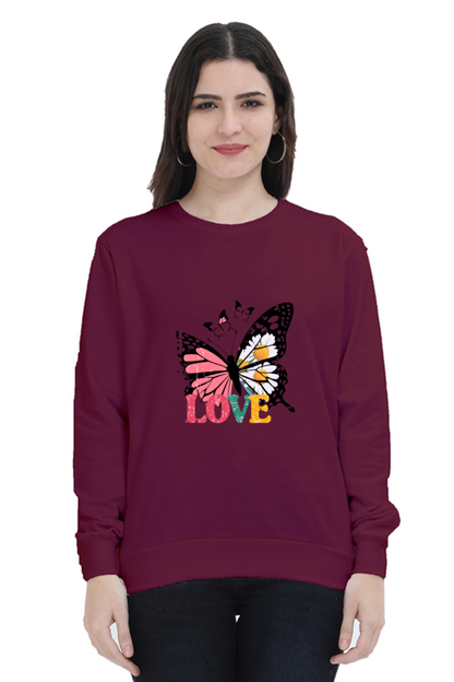 Unisex Sweatshirt - "Butterfly with Love" Design
