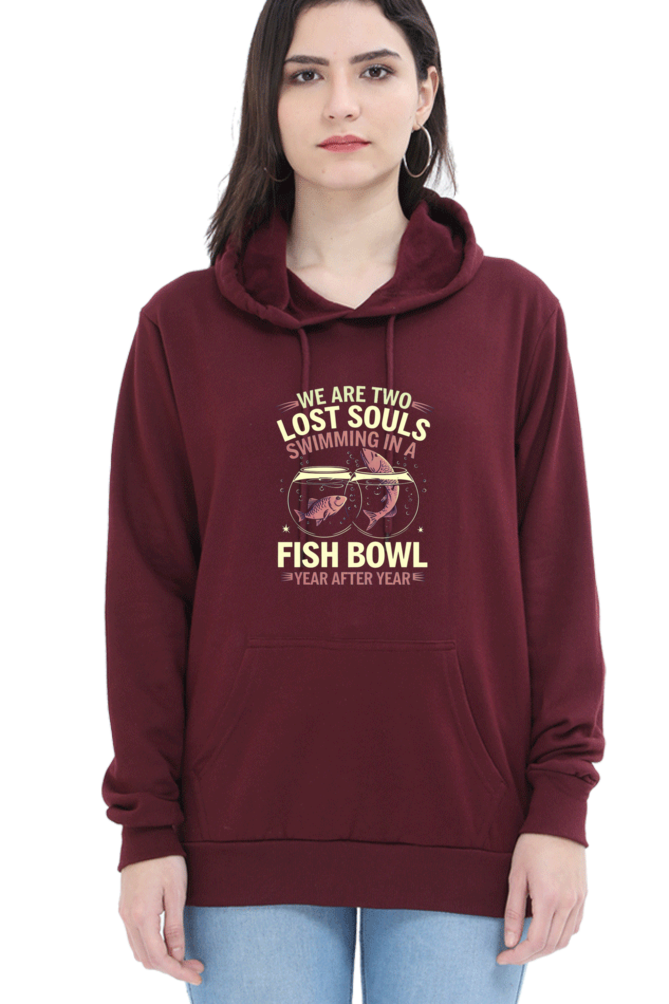 Unisex Hooded Sweatshirt - "We Are Lost Two Souls" Design