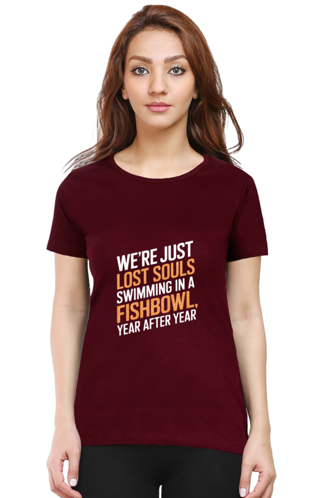 Women T-Shirt - "Wish You Were Here" Design