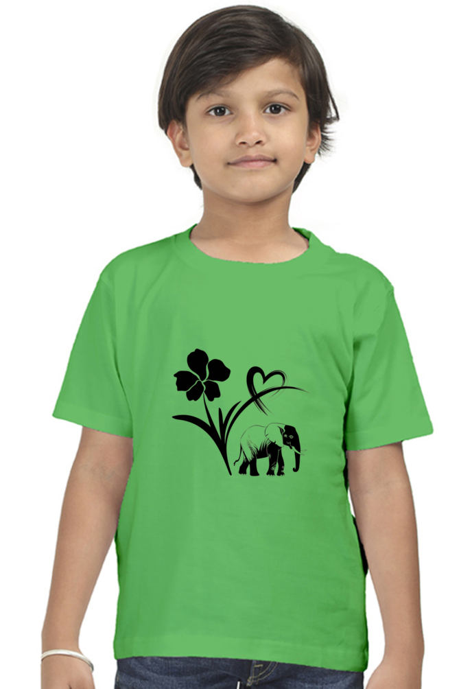 "Playful Power – Elephant Design T-Shirt"