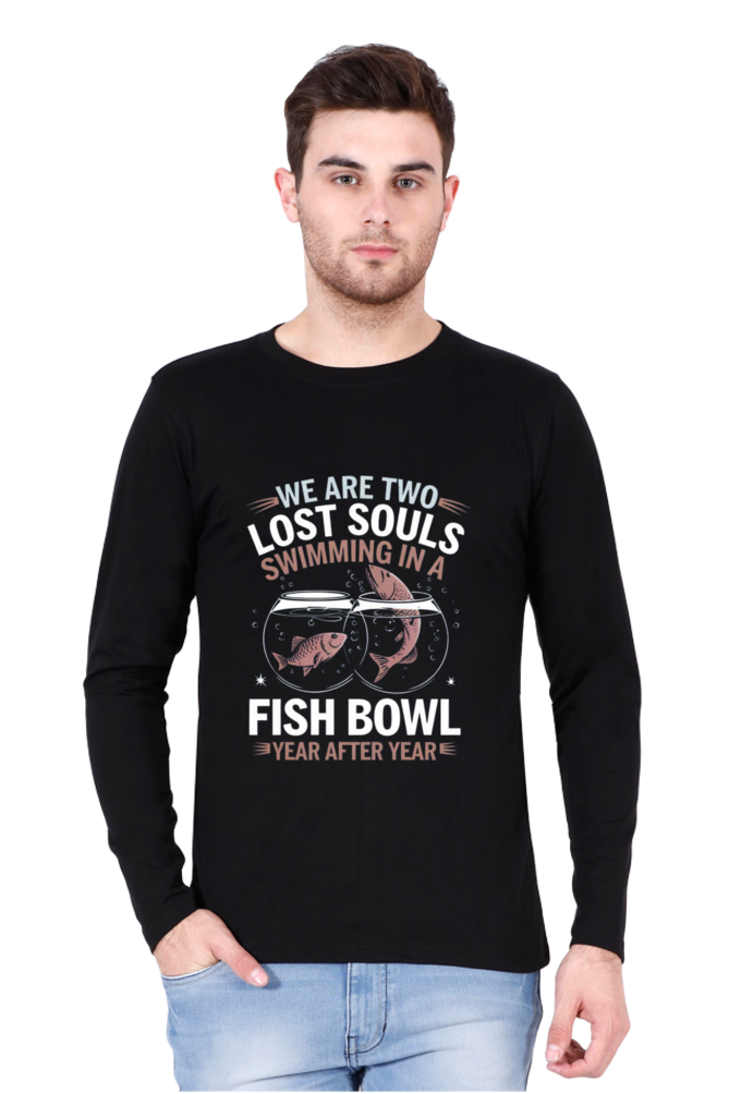 Men's full sleeve T-Shirt - "We Are Two Lost Souls" Design