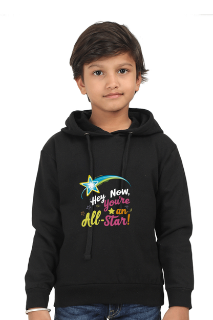 Kids Unisex Hooded Sweatshirt - "You're an All-Star" Design