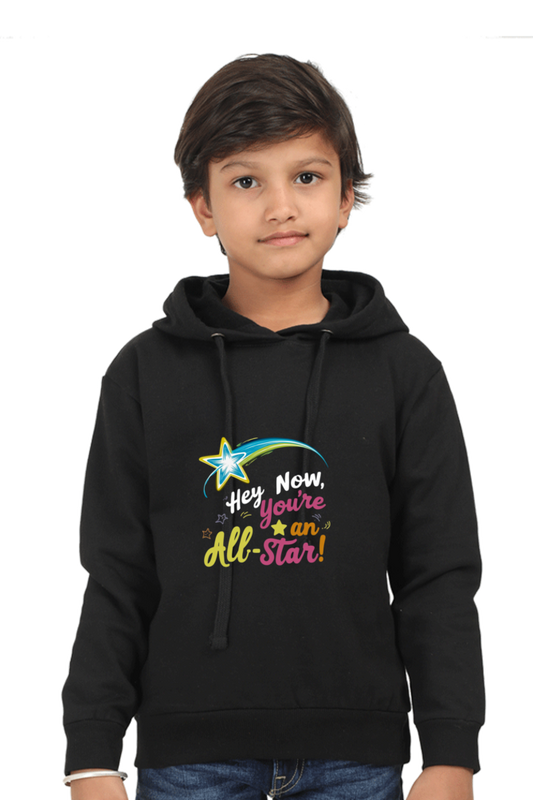 Kids Unisex Hooded Sweatshirt - "You're an All-Star" Design