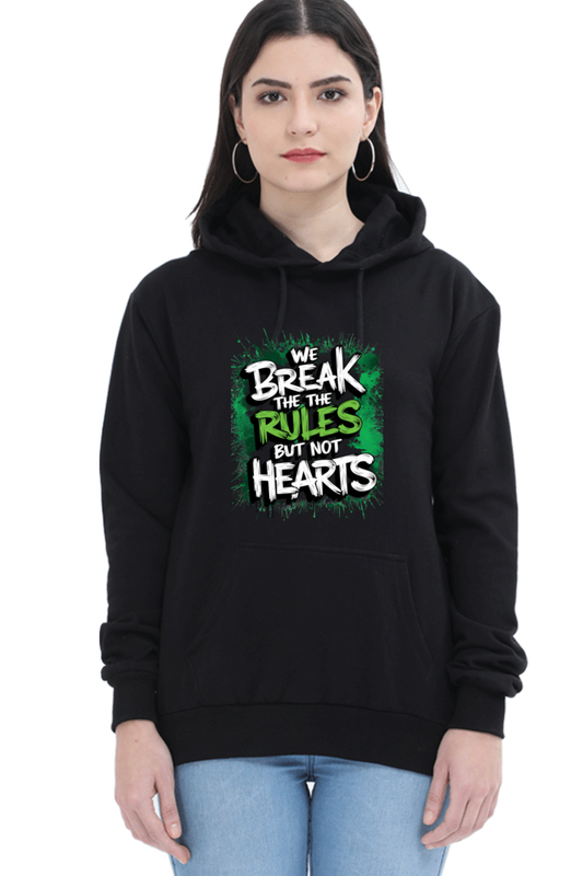 Unisex Hooded Sweatshirt - "Break the Rules" Design