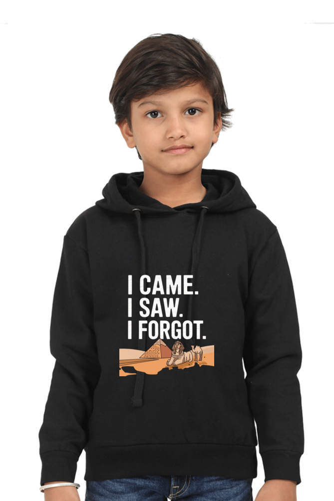 Girls' Hooded T-Shirt - "I Came. I Saw. I Forgot" Theme