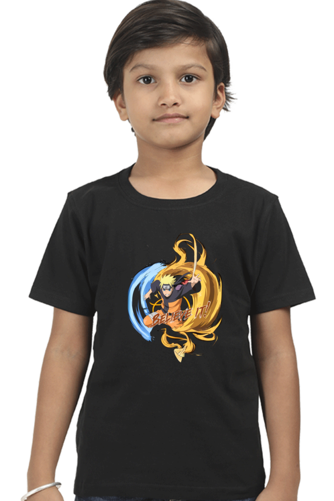 "Believe It! – Kids' Naruto-Inspired T-Shirt"