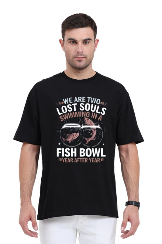 Unisex Oversized Classic T-Shirt - "We Are Two Lost Souls" Design