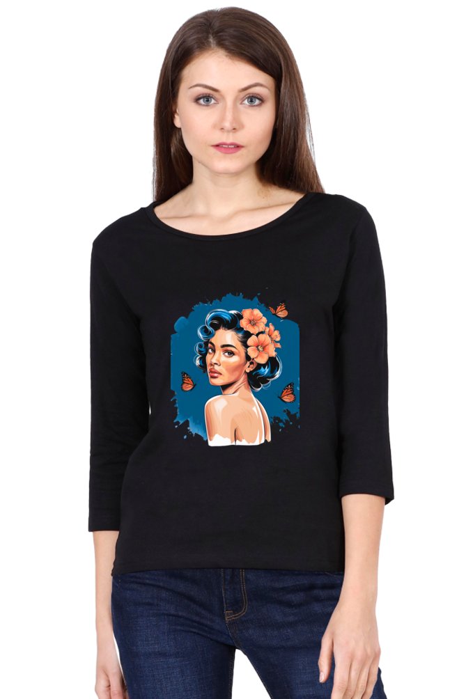 "Pretty & Powerful – Round Neck Full Sleeve Tee"