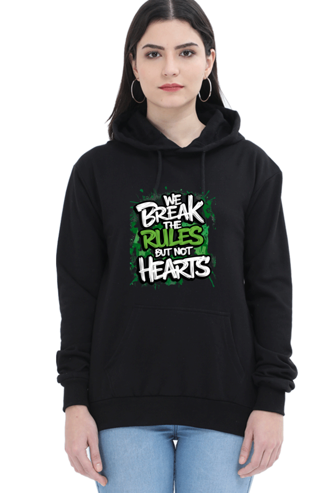 Unisex Hooded Sweatshirt - "Break the Rules" Design