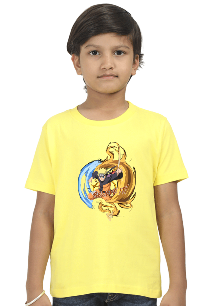 "Believe It! – Kids' Naruto-Inspired T-Shirt"