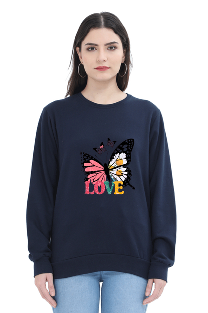 Unisex Sweatshirt - "Butterfly with Love" Design