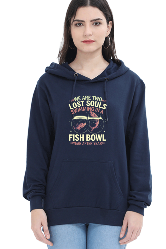 Unisex Hooded Sweatshirt - "We Are Lost Two Souls" Design