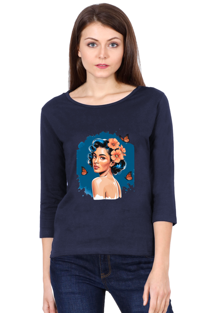 "Pretty & Powerful – Round Neck Full Sleeve Tee"