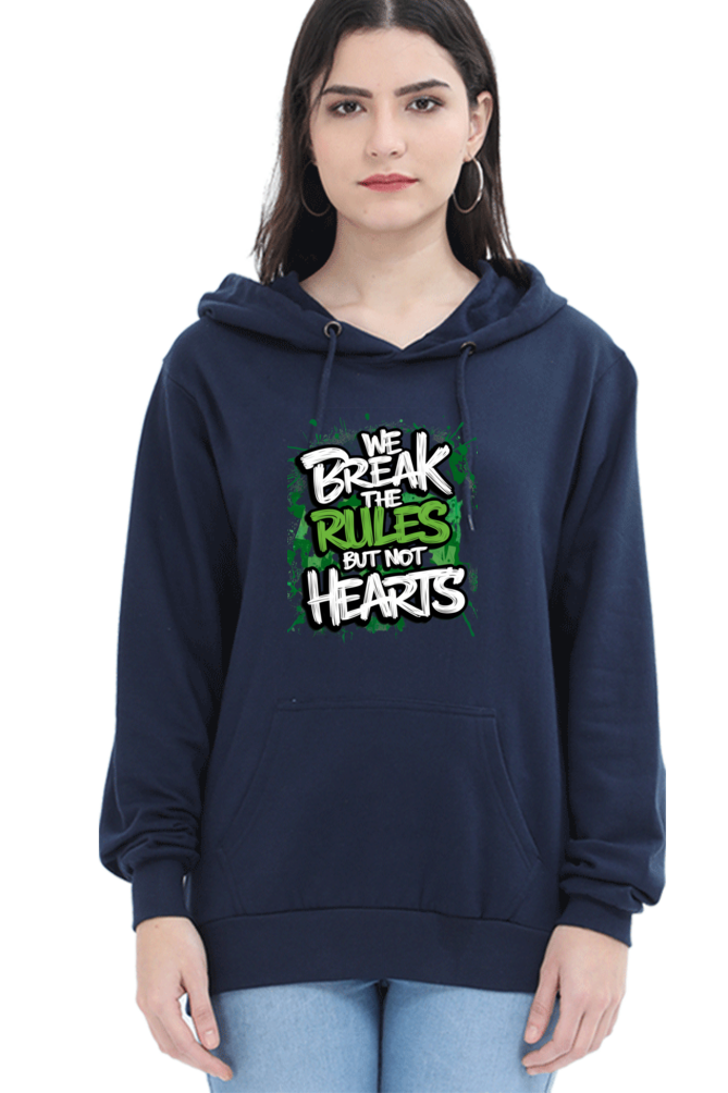 Unisex Hooded Sweatshirt - "Break the Rules" Design