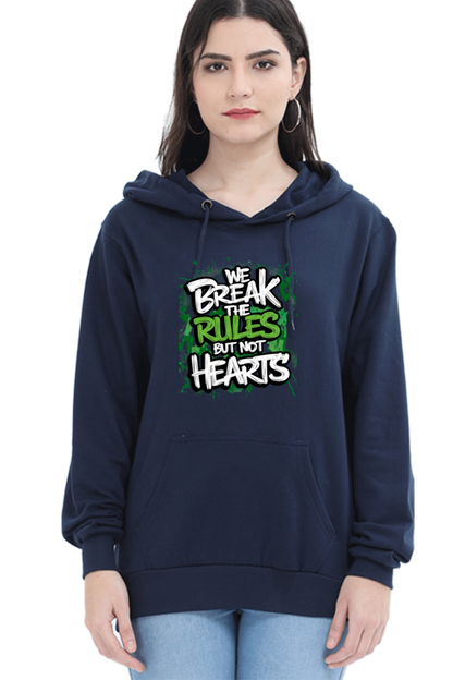 Unisex Hooded Sweatshirt - "Break the Rules" Design