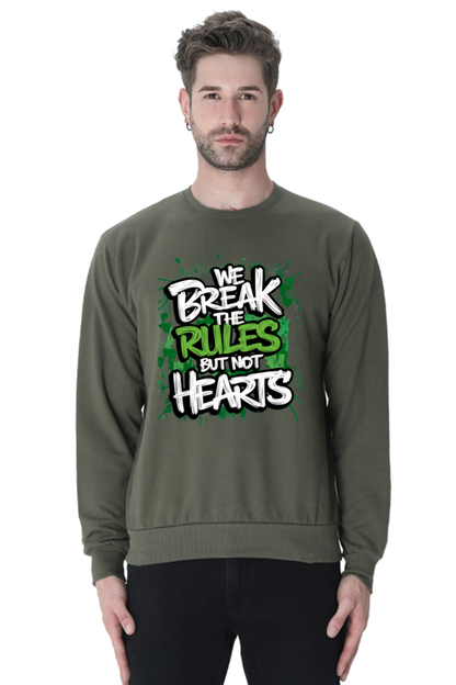 Unisex Sweatshirt - "Break the Rules" Design