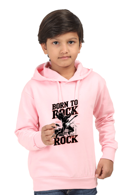 Girls' Hooded T-Shirt - "Born to Rock" Rockstar Design