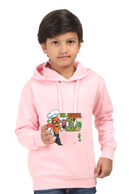 Kids' Hooded T-Shirt - "Eat Your Veggies" Theme