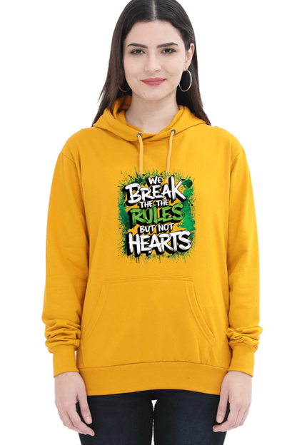Unisex Hooded Sweatshirt - "Break the Rules" Design