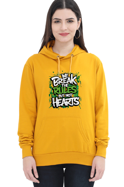Unisex Hooded Sweatshirt - "Break the Rules" Design