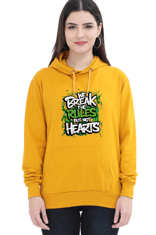 Unisex Hooded Sweatshirt - "Break the Rules" Design