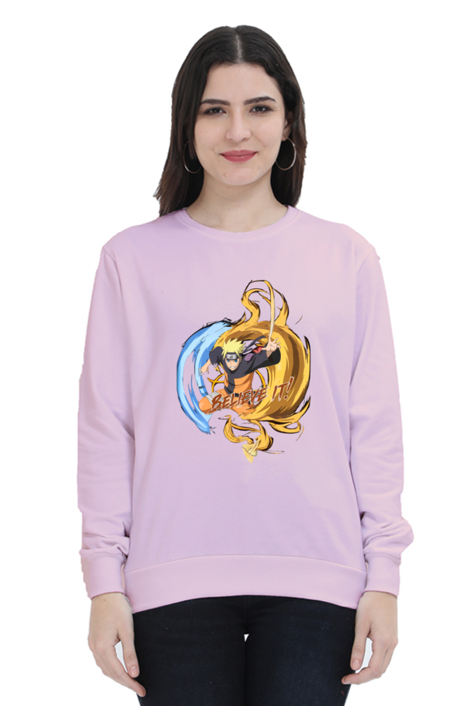 "Naruto 'Believe It!' Unisex Sweatshirt – For True Shinobi Fans"