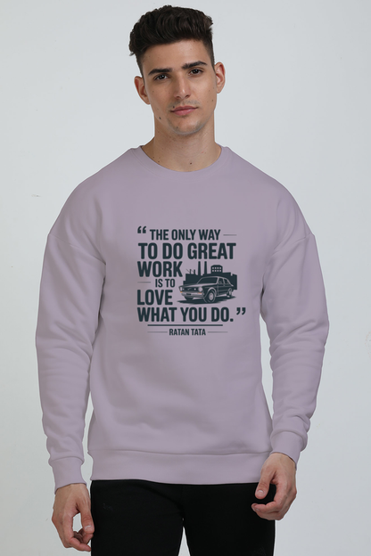Unisex Oversized Sweatshirt - Ratan Tata Quote Design