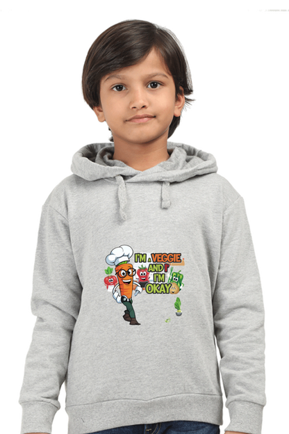 Kids' Hooded T-Shirt - "Eat Your Veggies" Theme