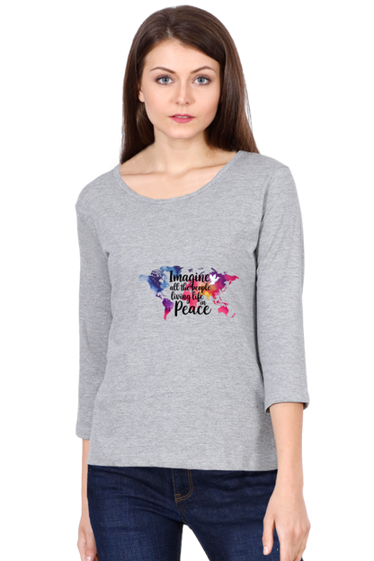 "Find Your Calm – Peace Full Sleeve Tee"