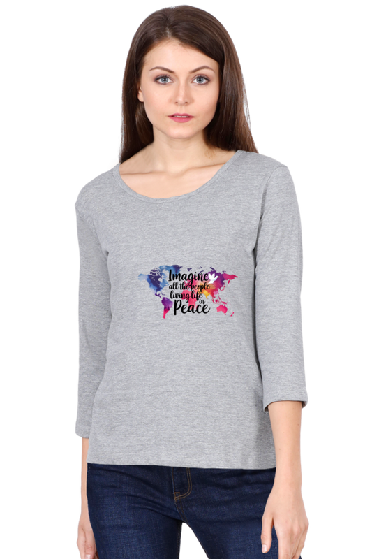 "Find Your Calm – Peace Full Sleeve Tee"